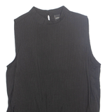 ZEBRA Womens Top Black Sleeveless XS