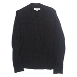 INES DE LA FRESSANGE Womens Printed Blouse Black Collared Viscose Floral S