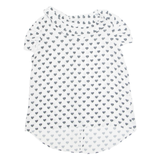 RINASCIMENTO Womens Printed Top White Sleeveless Crazy Pattern L