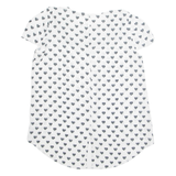 RINASCIMENTO Womens Printed Top White Sleeveless Crazy Pattern L