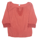 ZEBRA Womens Blouse Pink Long Sleeve S