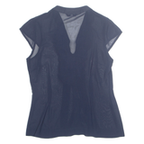 H&M Womens Top Blue V-Neck Sleeveless M