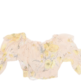 H&M Womens Printed Top Pink Floral M