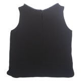 Womens Bardot Top Black Sleeveless M