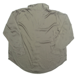 H&M Womens Blouse Green V-Neck Long Sleeve 2XL