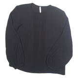 MNG Womens Blouse Black Long Sleeve L