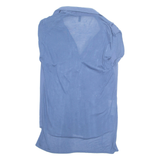BCBGMAXAZRIA Womens Top Blue V-Neck Sleeveless M