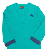 JUSTINTHYME LTD Womens Kimono Top Green Long Sleeve L