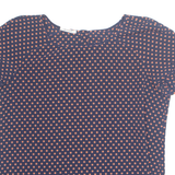 PROMOD Womens Printed Top Blue Spotted M