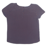 PROMOD Womens Printed Top Blue Spotted M