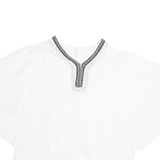 MODA FASHION Womens Blouse White Sleeveless L