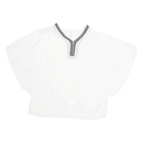 MODA FASHION Womens Blouse White Sleeveless L