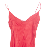 ZARA BASIC Womens Camisole Top Red Sleeveless S