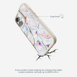 Clear Twilight Pearl iPhone 17 Case With London Fog Ridge (MagSafe included)