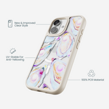 Clear Twilight Pearl iPhone 17 Case With London Fog Ridge (MagSafe included)