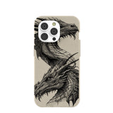London Fog Twin Dragons iPhone 14 Pro Case