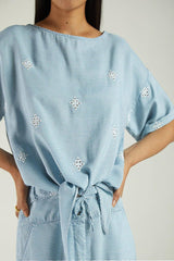 Twist and Sway Denim Top