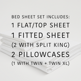 Organic and Fairtrade Cool + Crisp Cotton Bed Sheet Set