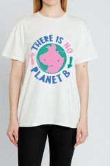 Adult Bamboo Vanilla T-shirt - There is no planet B