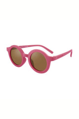 Sustainable kids round sunglasses - Bubble Gum