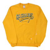 St Charles Borromeo Jerzees Graphic Sweatshirt - Medium Yellow Cotton Blend