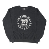 Great Smoky Mountains Tennessee Jerzees Graphic Sweatshirt - XL Grey Cotton Blend