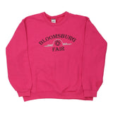Bloomsburg Fair Jerzees Graphic Sweatshirt - XL Pink Cotton Blend