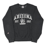 Arizona Jerzees Graphic Sweatshirt - Small Grey Cotton Blend