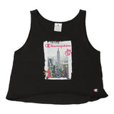 Age 13-14 Champion Graphic Varsity Jacket - XL Black Cotton