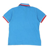 Age 10 Diadora Polo Shirt - Large Blue Cotton