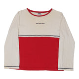 Age 10-12 Fila Long Sleeve T-Shirt - Medium White Cotton
