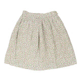 Age 7 Unbranded Floral Mini Skirt - 22W 18L White Cotton