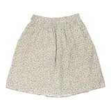 Age 7 Unbranded Floral Mini Skirt - 22W 18L White Cotton