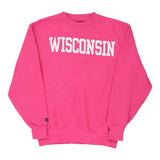 Wisconsin Jerzees Graphic Sweatshirt - Medium Pink Cotton Blend