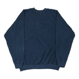Blank Fruit Of The Loom Sweatshirt - Large Navy Cotton Blend