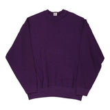Made in USA Blank Munsing Wear Sweatshirt - XL Purple Cotton Blend