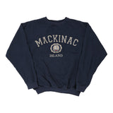 Mackinac Island Teemax Sweatshirt - XL Navy Cotton Blend