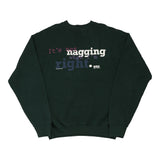 Made in USA Fruit Of The Loom Sweatshirt - XL Green Cotton Blend