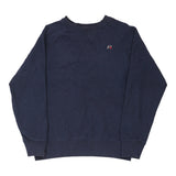 Russell Athletic Sweatshirt - Medium Navy Cotton Blend