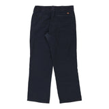 Flex Dickies Trousers - 33W 30L Navy Polyester Blend