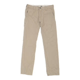 Age 16 Dickies Skinny Cargo Trousers - 30W 30L Beige Polyester Blend