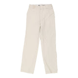 Tapered Fit. Dickies Trousers - 28W UK 8 Cream Polyester Blend