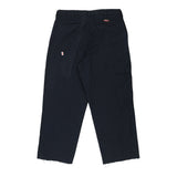 Dickies Trousers - 34W 27L Navy Polyester Blend
