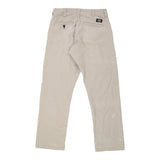 Dickies Trousers - 29W UK 10 Beige Polyester Blend