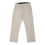 Dickies Trousers - 29W UK 10 Beige Polyester Blend