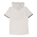 Age 13 Malibu Beach Trn Man Graphic Hoodie - Large White Cotton Blend