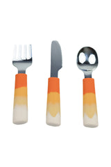3 piece cutlery set for kids and toddlers - Orange