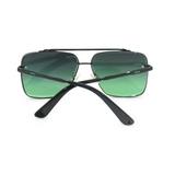 Bella - Tangle Free- Dark Green Oversized Squared Aviators