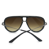 Ivy Luxe - Olive Tangle-Free Round Aviator Sunglasses