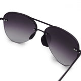 Smaller Megan 2 Faded Black - Tangle Free Aviator Sunglasses